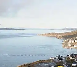 Panorama du fjord d'Igaliku, depuis le centre-bourg de Qaqortoq.