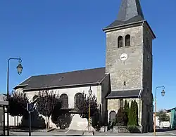 L'église Saint-Nicolas d'Igney, côté sud.