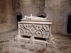 Cénotaphe au monastère des Hiéronymites de Lisbonne.