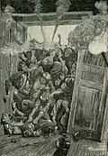 La foule piégée.