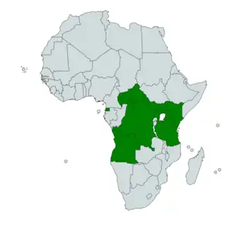 Description de l'image Illadopsis albipectus distribution map.png.