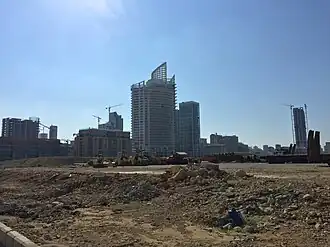 Immeubles sur la côte de Beyrouth.