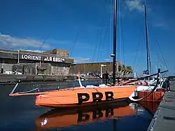 PRB à Lorient, le jour de sa mise à l'eau.