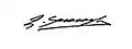 Signature de Şükrü Saracoğlu