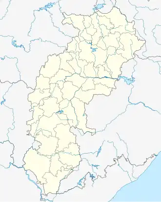 Voir sur la carte administrative du Chhattisgarh