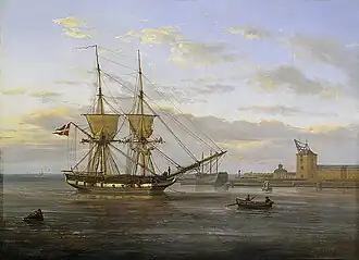 Johan Christian Dahl, Entrée de Copenhague, 1830.