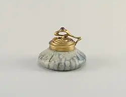 Encrier du céramiste Alexandre Bigot (vers 1900).