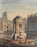 La fontaine vers 1800.