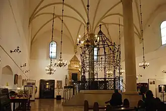 L'intérieur de la Vieille synagogue de Kazimierz.