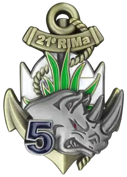 Insigne de la 5e&nbsp;compagnie de préparation opérationnelle.