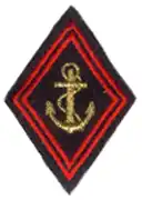 Insigne d'épaule gauche des troupes de marine.