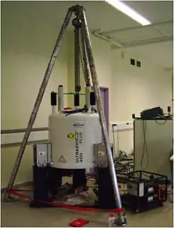 1er&nbsp;jour : installation et mise en équilibre de l'aimant.