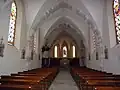 L'intérieur de l'église.
