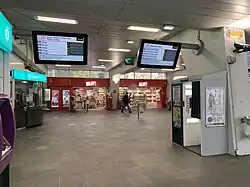 Hall de la gare en 2020.