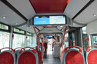 Intérieur d'un Irisbus Créalis Néo