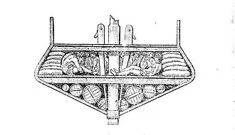 Intérieur d'un navire négrier, 1826, d'après une aquarelle de Bernardin de Saint-Pierre.