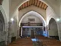 La tribune de l'église vue de la nef.