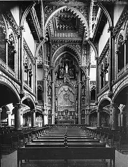 La chapelle Notre-Dame du Sacré-Cœur avant l'incendie.