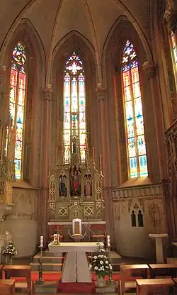 Photo représentant l'intérieur de l'église