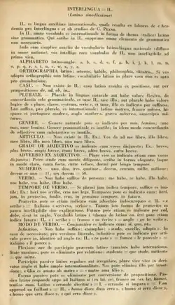 Explications sur la grammaire du latino sine flexione.