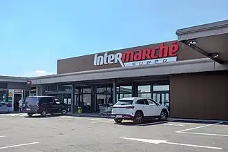 L'ancien Match de Binche rebaptisé Intermarché, juin 2024.