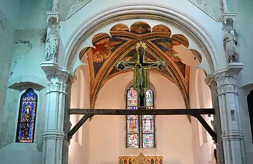 Crucifix peint sur bois, par Giovanni da Rimini