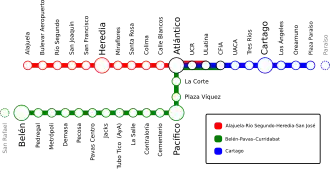 Image illustrative de l’article Réseau des trains interurbains de San José