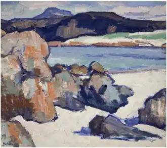 Paysage d'Iona, Rochers (Samuel Peploe, vers 1925).