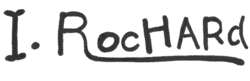 signature d'Irénée Rochard