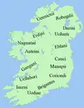 Peuples d'Irlande selon Ptolémée
