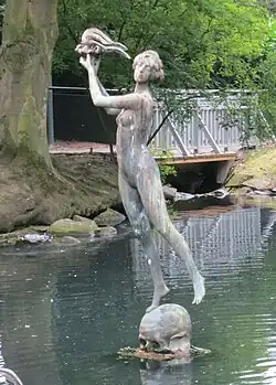 Trelleborg, statue au Stadsparken&nbsp;(sv)