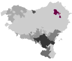 Cartographie du vignoble d'Irouléguy au Pays basque.