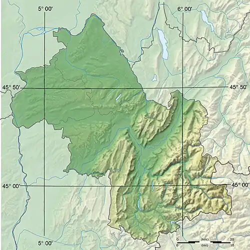 Voir sur la carte topographique de l'Isère