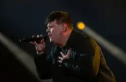 Description de l'image Isaak, Eurovision 2024 final rehearsal 13.jpg.