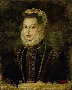 Portrait d'Élisabeth de France (vers 1599), musée d'Histoire de l'art de Vienne.