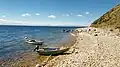 Barques sur le rivage de l'Isla de la Luna.