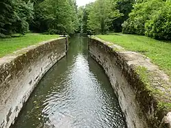 L'écluse de Coly-Gaillard.