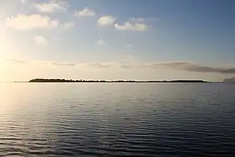 Vue de l'île à partir de Marsala