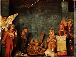 Crèche de Noël traditionnelle italienne, XXe&nbsp;siècle.