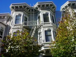 Corniche d'une résidence à San Francisco.