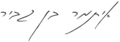 Signature de Itamar Ben-Gvirאִיתָמָר בֶּן גְּבִיר