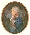 Miniature du comte Saltykoff par Augustin Christian Ritt