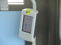 Photographie en couleurs d’un valideur.