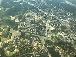 Vue aérienne de Jakobsberg.