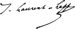 signature de J. Laurent-Lapp