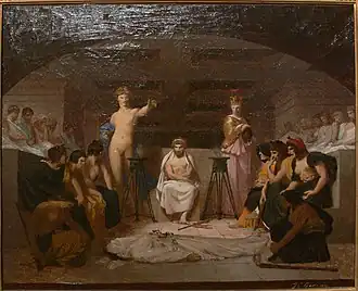 Veillée funèbre (L’Aréopage) de Gérôme.