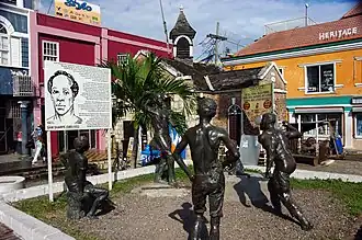 Monument à Sam Sharpe, chef de la Grande révolte des esclaves jamaïcains en 1831.