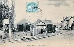 Le tramway de Saumur à Fontevraud.