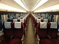 Intérieur d'une voiture.