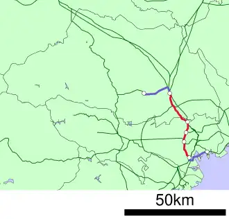 Voir la carte de la ligne.